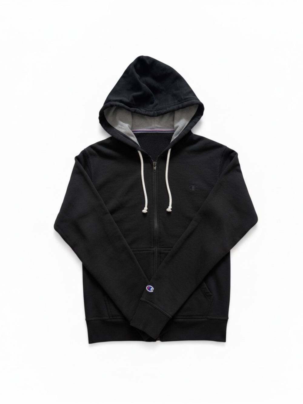 Champion Men’s Black Full-Zip Hoodie (002)